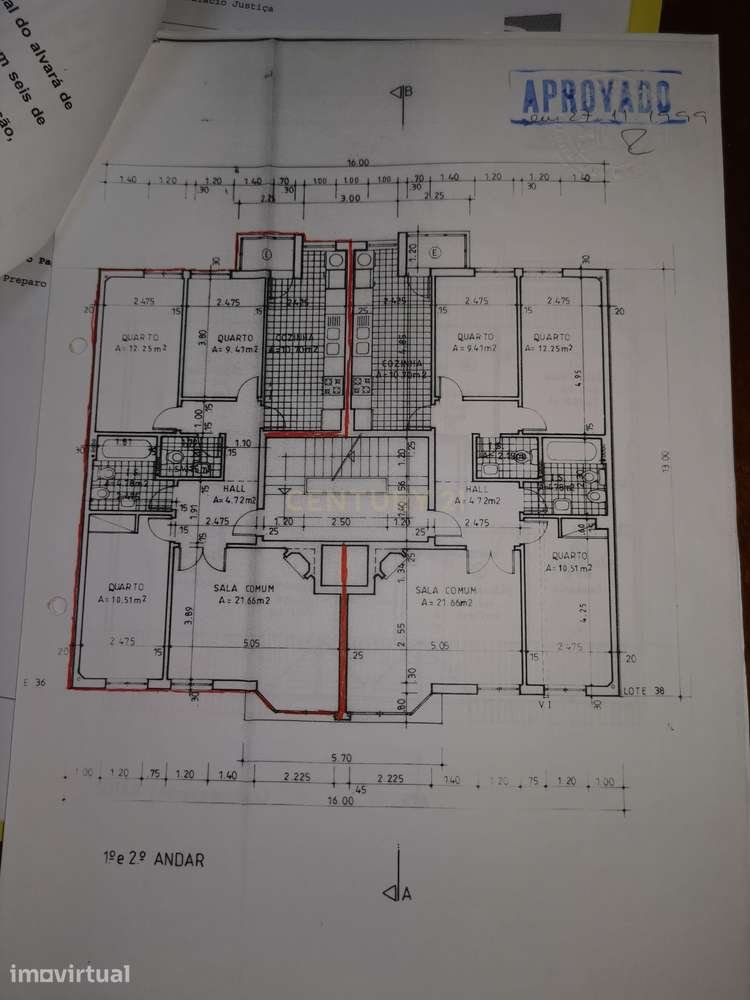 Planta de Apartamento T3 - (Visitas suspensas Temporariamente). nova Moita - Boa